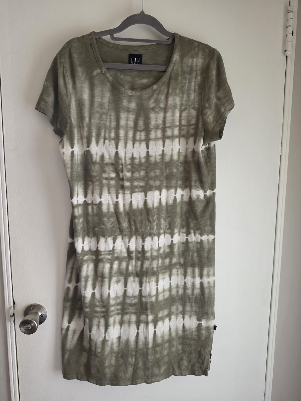 GAP Olive Green Tie-Dye Dress